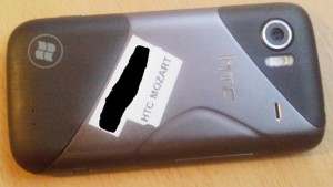 HTC Mozart - вид сзади HTC Mozart - вид сзади