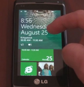 Windows Phone 7 - lock screen