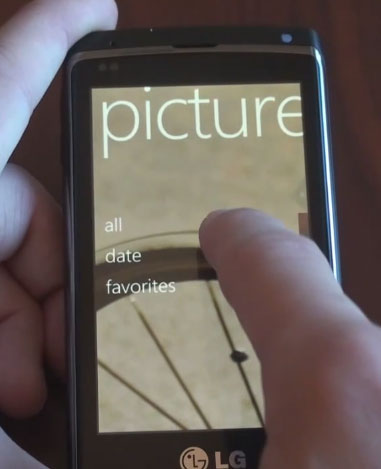 Windows Phone 7 - Pictures хаб Windows Phone 7 - Pictures хаб