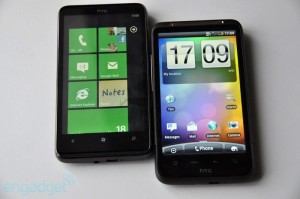 Сравнение HTC HD7 и HTC Desire