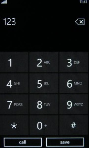 Samsung Omnia 7 - диалер Samsung Omnia 7 - диалер