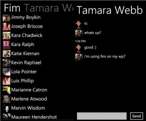 Facebook Instant Messenger для Windows Phone 7 Facebook Instant Messenger для Windows Phone 7