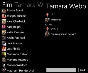 Facebook Instant Messenger для Windows Phone 7
