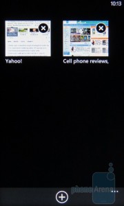 Internet Explorer Mobile - переключение страниц Internet Explorer Mobile - переключение страниц