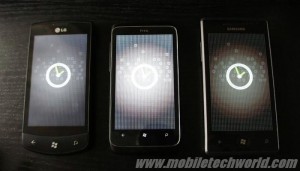 HTC 7 Trophy, LG Optimus 7  Samsung Omnia 7