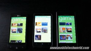 Samsung Omnia 7, HTC 7 Trophy и LG Optimus 7