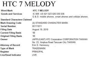 HTC 7 Melody - спецификация HTC 7 Melody - спецификация