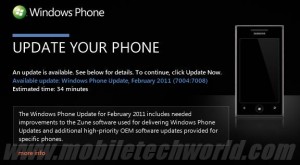 Обновление WP7