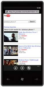 YouTube на WP7