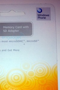 Сертифицированные для WP7 карты памяти