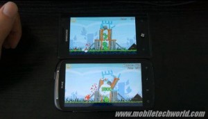 Angry Birds на Windows Phone 7 vs Android Angry Birds на Windows Phone 7 vs Android