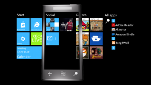 Панорамная домашняя страница Windows Phone