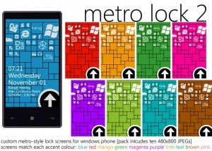 Обои для режима блокировки Windows Phone в стиле Metro