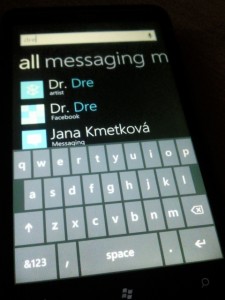 Поиск информации в Windows Phone Tango