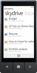 Windows Phone 7 и SkyDrive Windows Phone 7 и SkyDrive