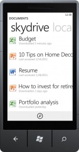 Windows Phone 7 и SkyDrive