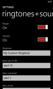 В Windows Phone Mango вы сможете использовать собственные рингтоны