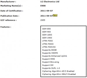 LG E906