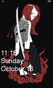 Sword - lock screen