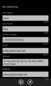 My ContacTile My ContacTile