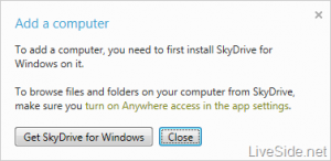 Приложение SkyDrive для Windows
