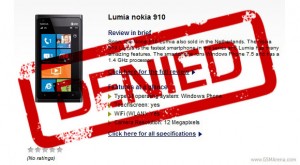 12-мегапиксельного смартфона Nokia Lumia 910 не существует