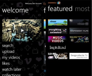 Vimeo для Windows Phone