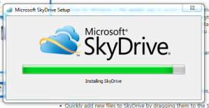 Установка приложения SkyDrive