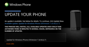 HTC Mozart: обновление Windows Phone c 7.10.8107 до 7.10.8112.7, 7.10.8773.98 и 7.10.8779.8