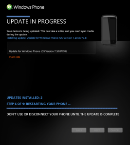 HTC Mozart: обновление Windows Phone c 7.10.8107 до 7.10.8112.7, 7.10.8773.98 и 7.10.8779.8