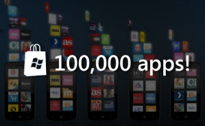В маркете Windows Phone 100 тысяч приложений! В маркете Windows Phone 100 тысяч приложений!