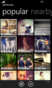 Metro.am - клиент Instagram для Windows Phone