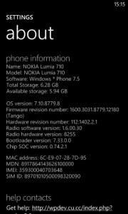 Кастомная прошивка Lumiatrix7 для Lumia 710