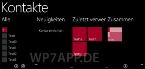 Группы контактов в Windows Phone 8