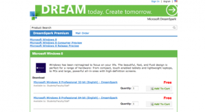 Windows 8 RTM теперь доступна подписчикам DreamSpark Premium