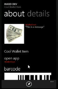 Немного о Windows Phone 8 Wallets и Deals API