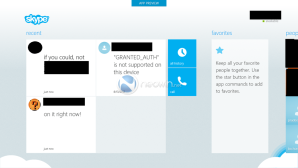 Skype с интерфейсом Modern для Windows 8