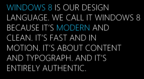 Язык дизайна Windows 8 Язык дизайна Windows 8