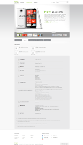 HTC Elation на сайте HTC