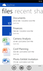 SkyDrive 3.0 для Nokia Lumia
