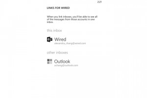 Windows Phone 8: Слияние ящиков электронной почты в Mail-клиенте