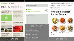 Evernote для Nokia Lumia Evernote для Nokia Lumia