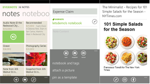 Evernote для Nokia Lumia