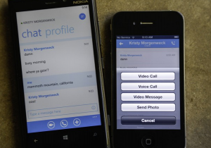Skype на Nokia Lumia и iPhone