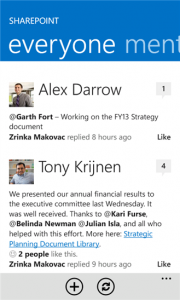 SharePoint Newsfeed