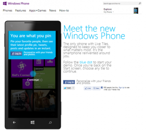 Веб-демо Windows Phone 8