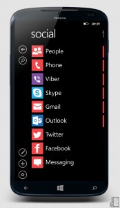 Концепт Windows Phone Blue Концепт Windows Phone Blue