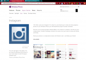 Instagram для Windows Phone