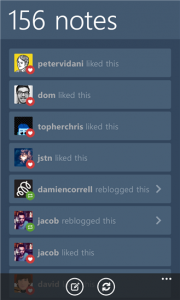 Tumblr для Windows Phone 8