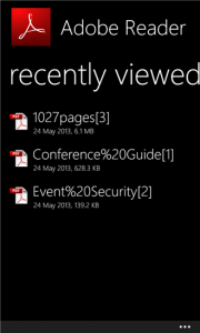 Adobe Reader для Windows Phone 8